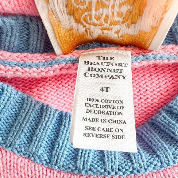 The Beaufort Bonnet Company Terrell Tunic Knit Sweater Hamptons Pink Size 4T - Picture 6 of 6